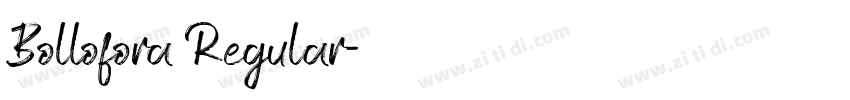Bollofora Regular字体转换
